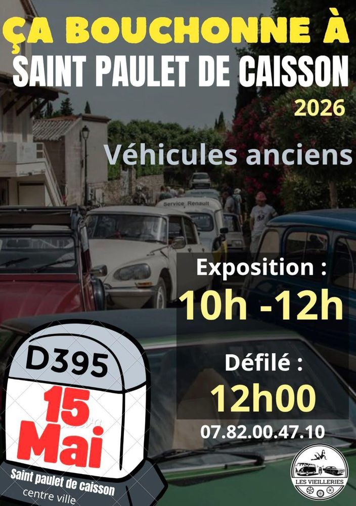Affiche ça bouchonne à St Paulet le 15 mai 2026