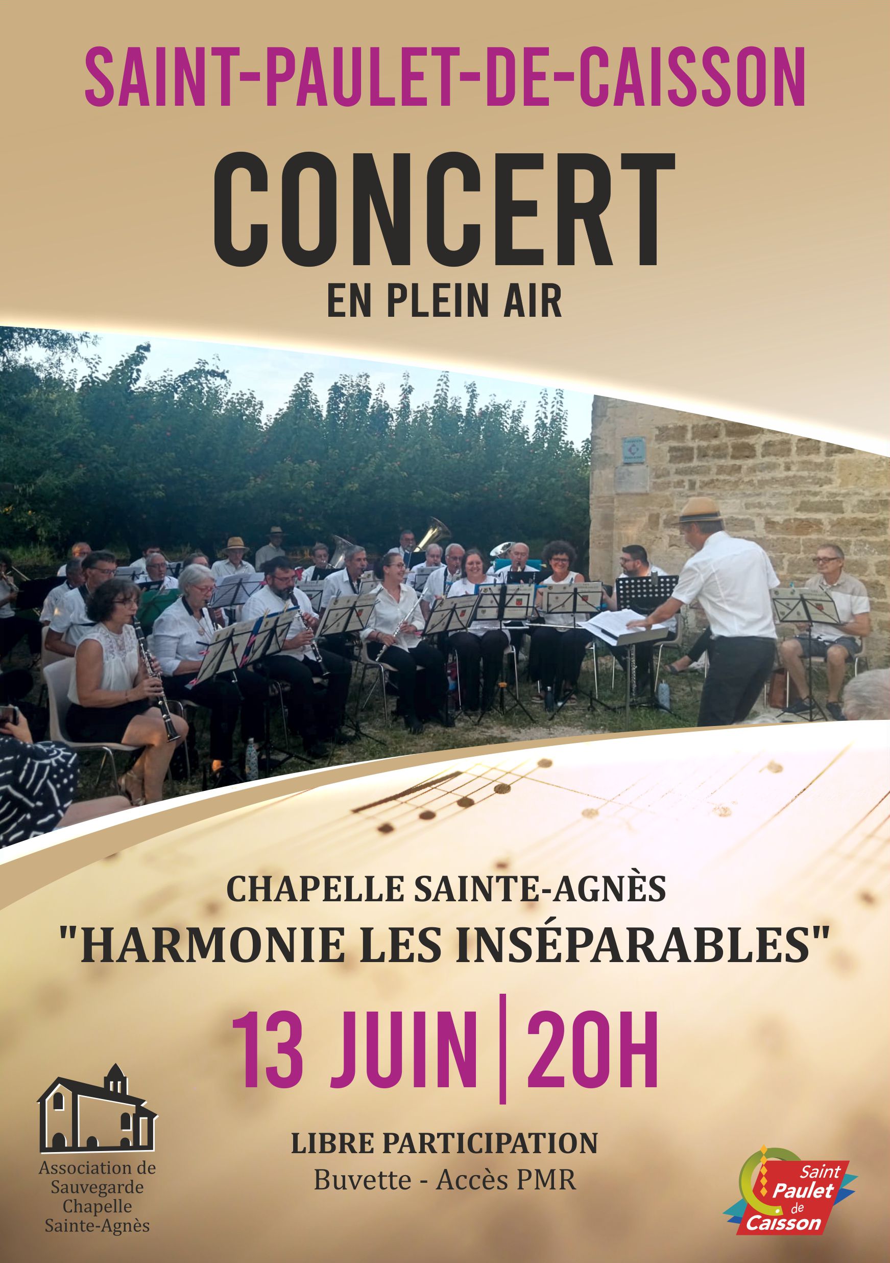 Affiche concert chapelle ste agnès