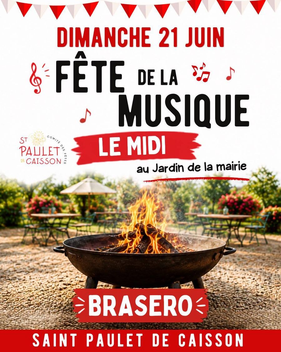 Affiche fête de la musique le 21 juin 2026