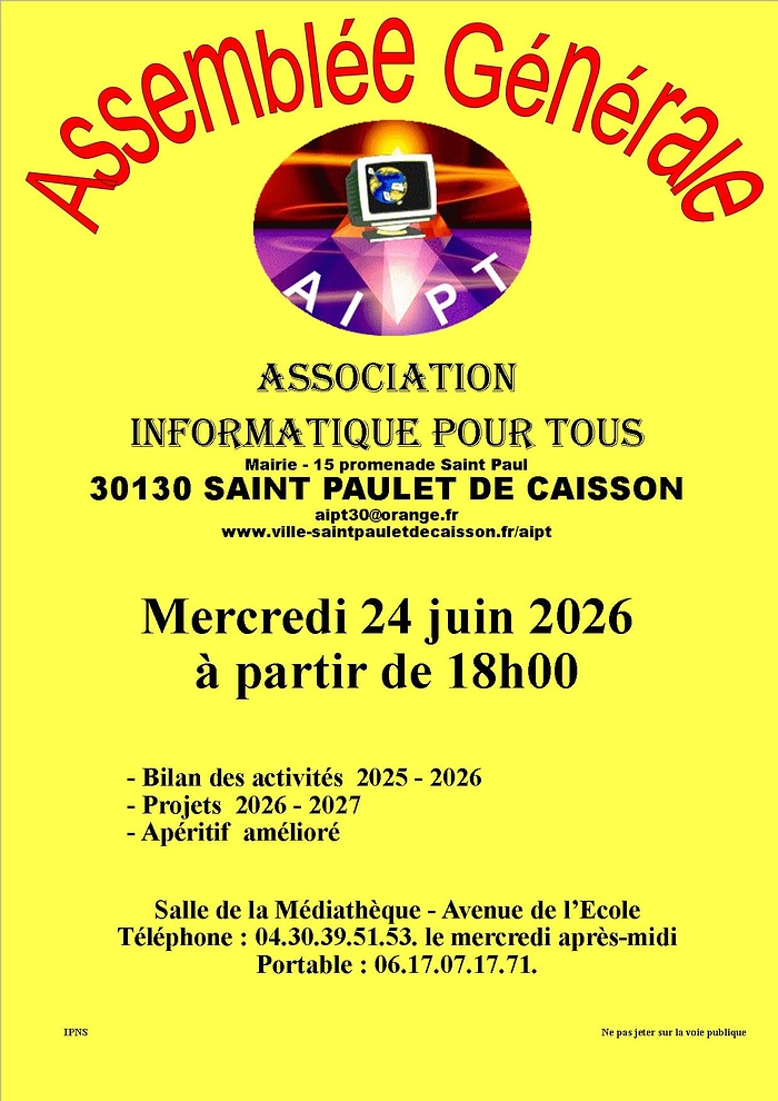 Affiche AG AIPT